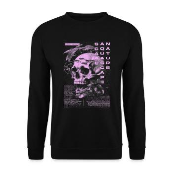 Aquascaping Modern Tropical Fish Keeper Aquarist - Unisex Sweatshirt - black - Front - Alina (178cm) & Michal (187cm)