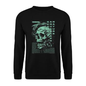Aquascaping Modern Tropical Fish Keeper Aquarist - Unisex Sweatshirt - black - Front - Alina (178cm) & Michal (187cm)