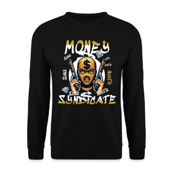 Gangster Syndicate - Unisex Sweatshirt - black - Front - Alina (178cm) & Michal (187cm)