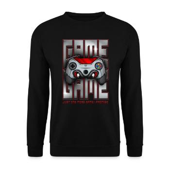 Just One More Game I Promise Retro Video Game - Unisex Sweatshirt - black - Front - Alina (178cm) & Michal (187cm)