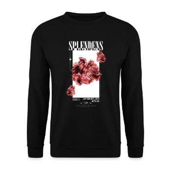 Siamesischer Kampffisch Kampffisch Betta Lebensfisch - Unisex Pullover - Schwarz - Vorne - Alina (178cm) & Michal (187cm)