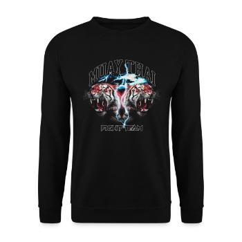 Muay Thai Fight Team MMA Tiger Kickboxing - Sweat-shirt Unisexe - noir - Devant - Alina (178cm) & Michal (187cm)