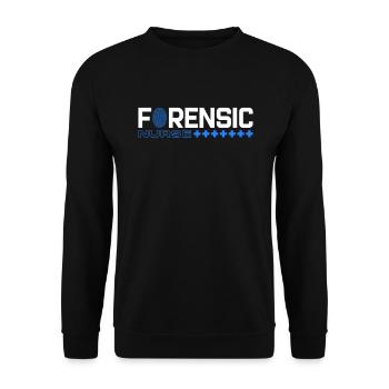 Infirmière médico-légale Criminalistique médico-légale - Sweat-shirt Unisexe - noir - Devant - Alina (178cm) & Michal (187cm)