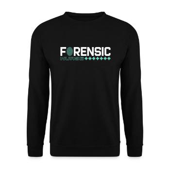 Infirmière médico-légale Criminalistique médico-légale - Sweat-shirt Unisexe - noir - Devant - Alina (178cm) & Michal (187cm)