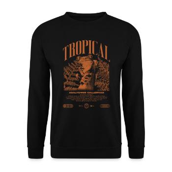 Grenouille arboricole aux yeux rouges Amphibien de la forêt tropicale - Sweat-shirt Unisexe - noir - Devant - Alina (178cm) & Michal (187cm)
