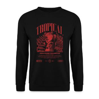 Red Eyed Tree Frog Rainforest Amphibian - Unisex Sweatshirt - black - Front - Alina (178cm) & Michal (187cm)
