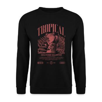 Grenouille arboricole aux yeux rouges Amphibien de la forêt tropicale - Sweat-shirt Unisexe - noir - Devant - Alina (178cm) & Michal (187cm)