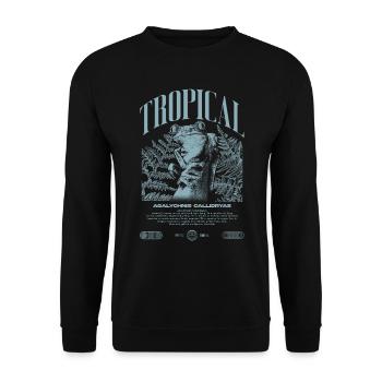 Grenouille arboricole aux yeux rouges Amphibien de la forêt tropicale - Sweat-shirt Unisexe - noir - Devant - Alina (178cm) & Michal (187cm)