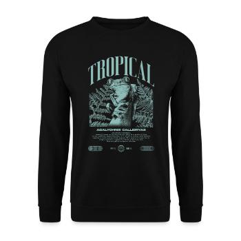 Red Eyed Tree Frog Rainforest Amphibian - Unisex Sweatshirt - black - Front - Alina (178cm) & Michal (187cm)