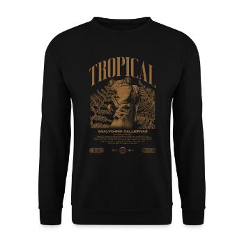Grenouille arboricole aux yeux rouges Amphibien de la forêt tropicale - Sweat-shirt Unisexe - noir - Devant - Alina (178cm) & Michal (187cm)