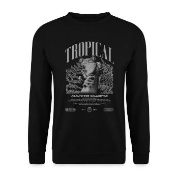 Grenouille arboricole aux yeux rouges Amphibien de la forêt tropicale - Sweat-shirt Unisexe - noir - Devant - Alina (178cm) & Michal (187cm)