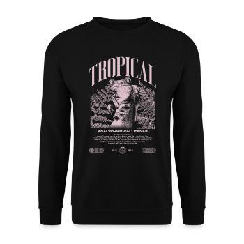 Red Eyed Tree Frog Rainforest Amphibian - Unisex Sweatshirt - black - Front - Alina (178cm) & Michal (187cm)