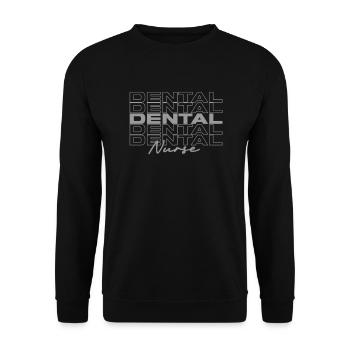 Infirmière dentaire Infirmières médicales élégantes - Sweat-shirt Unisexe - noir - Devant - Alina (178cm) & Michal (187cm)