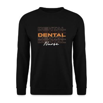 Black Strong Dental Nurse Melanin African Nurses - Unisex Sweatshirt - black - Front - Alina (178cm) & Michal (187cm)