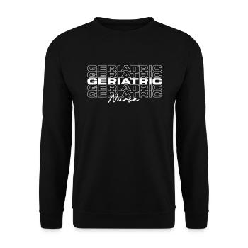 Infirmière gériatrique Infirmières médicales élégantes - Sweat-shirt Unisexe - noir - Devant - Alina (178cm) & Michal (187cm)