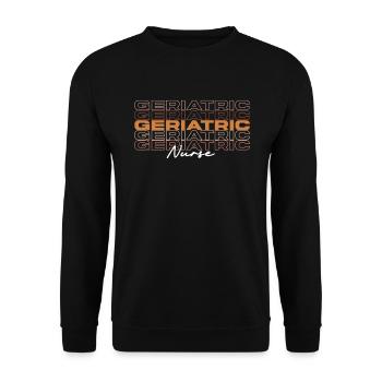 Black Strong Geriatric Nurse Melanin African Nurse - Unisex Sweatshirt - black - Front - Alina (178cm) & Michal (187cm)