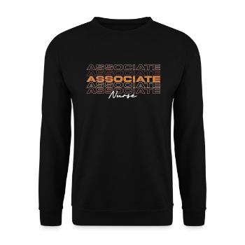 Black Strong Associate Nurse Melanin African Nurse - Unisex Sweatshirt - black - Front - Alina (178cm) & Michal (187cm)