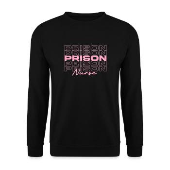 Infirmière de prison Infirmières médicales élégantes - Sweat-shirt Unisexe - noir - Devant - Alina (178cm) & Michal (187cm)