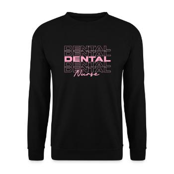 Infirmière dentaire Infirmières médicales élégantes - Sweat-shirt Unisexe - noir - Devant - Alina (178cm) & Michal (187cm)