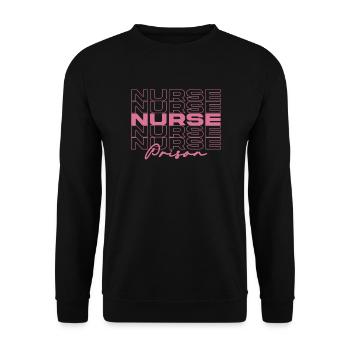 Infirmière de prison Infirmières médicales élégantes - Sweat-shirt Unisexe - noir - Devant - Alina (178cm) & Michal (187cm)