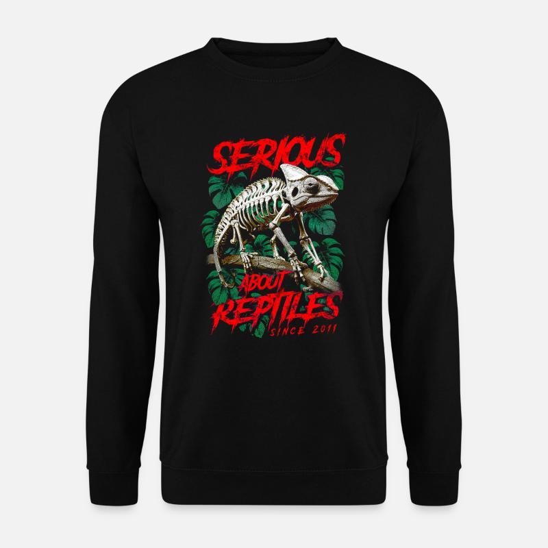 Ernsthaft über Reptiles Reptile Keeper Geboren im Jahr 2011 - Unisex Pullover - Schwarz