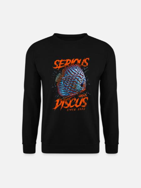Ernsthaft mit Diskusfischen seit 2022 - Unisex Pullover - Schwarz