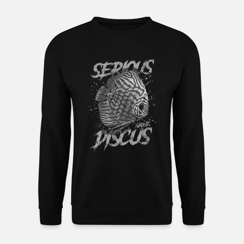 Ernsthaft über Diskusfischhalter Aquarianer - Unisex Pullover - Schwarz