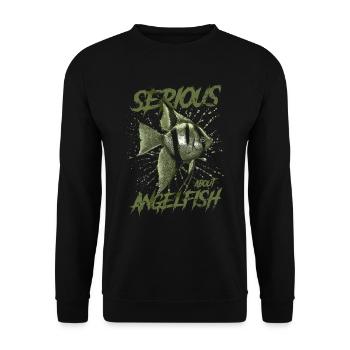 Sérieux au sujet d’Altum Angelfish Keeper - Sweat-shirt Unisexe - noir - Devant - Alina (178cm) & Michal (187cm)