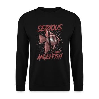 Sérieux au sujet d’Altum Angelfish Keeper - Sweat-shirt Unisexe - noir - Devant - Alina (178cm) & Michal (187cm)