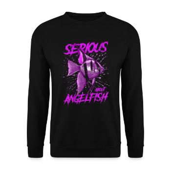 Sérieux au sujet d’Altum Angelfish Keeper - Sweat-shirt Unisexe - noir - Devant - Alina (178cm) & Michal (187cm)