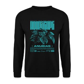 Aquascaping Anubias Aquatic Plant Fish Keeper - Unisex Sweatshirt - black - Front - Alina (178cm) & Michal (187cm)