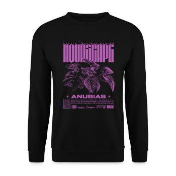 Aquascaping Anubias Aquatic Plant Fish Keeper - Unisex Sweatshirt - black - Front - Alina (178cm) & Michal (187cm)