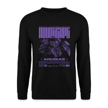 Aquascaping Anubias Aquatic Plant Fish Keeper - Unisex Sweatshirt - black - Front - Alina (178cm) & Michal (187cm)
