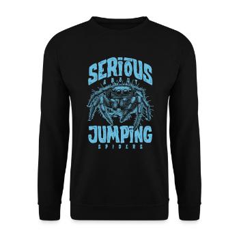 Sérieux au sujet des araignées sauteuses Propriétaire d’une araignée de compagnie - Sweat-shirt Unisexe - noir - Devant - Alina (178cm) & Michal (187cm)