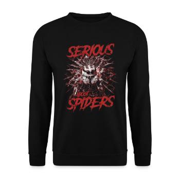 Sérieux au sujet des araignées sauteuses Propriétaire d’une araignée de compagnie - Sweat-shirt Unisexe - noir - Devant - Alina (178cm) & Michal (187cm)