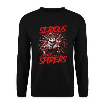 Sérieux au sujet des araignées sauteuses Propriétaire d’une araignée de compagnie - Sweat-shirt Unisexe - noir - Devant - Alina (178cm) & Michal (187cm)