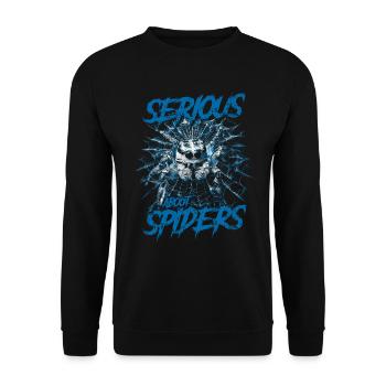 Sérieux au sujet des araignées sauteuses Propriétaire d’une araignée de compagnie - Sweat-shirt Unisexe - noir - Devant - Alina (178cm) & Michal (187cm)