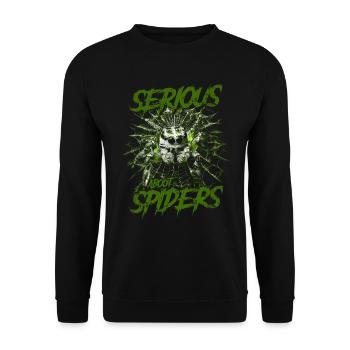 Sérieux au sujet des araignées sauteuses Propriétaire d’une araignée de compagnie - Sweat-shirt Unisexe - noir - Devant - Alina (178cm) & Michal (187cm)