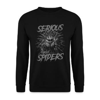 Sérieux au sujet des araignées sauteuses Propriétaire d’une araignée de compagnie - Sweat-shirt Unisexe - noir - Devant - Alina (178cm) & Michal (187cm)
