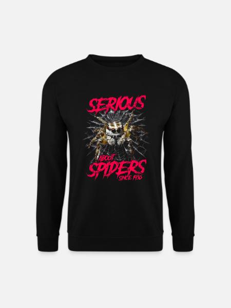Ernsthaft über springende Spinnen Haustier seit 1936 - Unisex Pullover - Schwarz