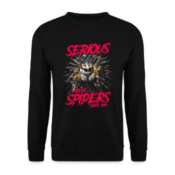 Sérieux au sujet des araignées sauteuses depuis 1944 - Sweat-shirt Unisexe - noir - Devant - Alina (178cm) & Michal (187cm)
