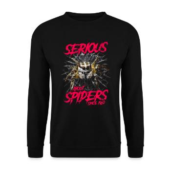 Sérieux au sujet des araignées sauteuses depuis 1960 - Sweat-shirt Unisexe - noir - Devant - Alina (178cm) & Michal (187cm)