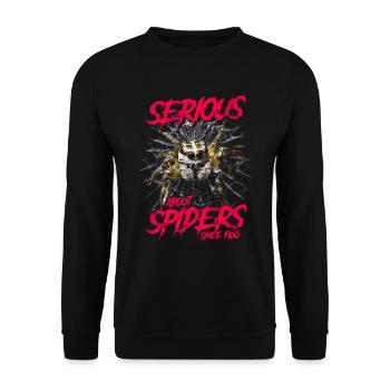 Sérieux au sujet des araignées sauteuses depuis 1966 - Sweat-shirt Unisexe - noir - Devant - Alina (178cm) & Michal (187cm)