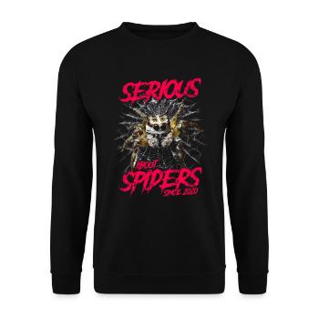 Serious About Jumping Spiders Pet Since 2020 - Unisex Sweatshirt - black - Front - Alina (178cm) & Michal (187cm)