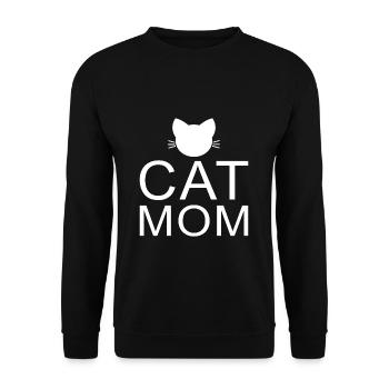 Chats Maman Chat Maman Maman Maman Meow Meow animaux domestiques - Sweat-shirt Unisexe - noir - Devant - Alina (178cm) & Michal (187cm)