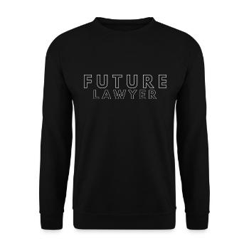 Futur avocat - Sweat-shirt Unisexe - noir - Devant - Alina (178cm) & Michal (187cm)