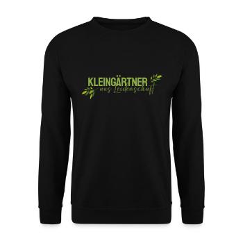 Kleingärtner aus Leidenschaft - Unisex Pullover - Schwarz - Vorne - Alina (178cm) & Michal (187cm)