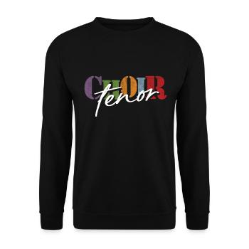 Choir Tenor singer - Unisex Pullover - Schwarz - Vorne - Alina (178cm) & Michal (187cm)
