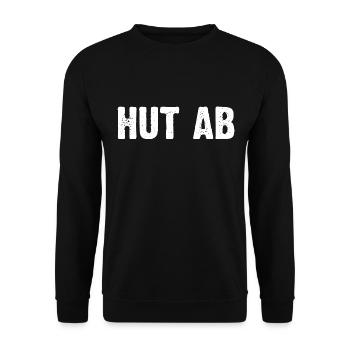 Hut Ab - Unisex Pullover - Schwarz - Vorne - Alina (178cm) & Michal (187cm)
