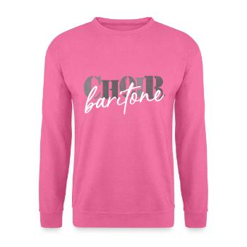 Choir - Baritone singer - Unisex Pullover - Pink - Vorne